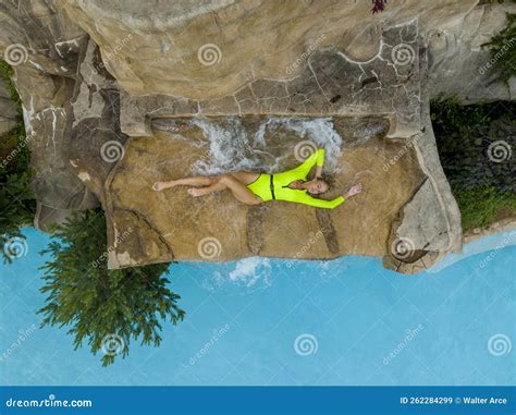A Lovely Mature Blonde Bikini Model Enjoys A Day Poolside At Home Stock Image Image Of Adult