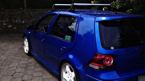 Volkswagen Golf Mk4 Euro Style Rodando Golf Mk4 Modificado Youtube