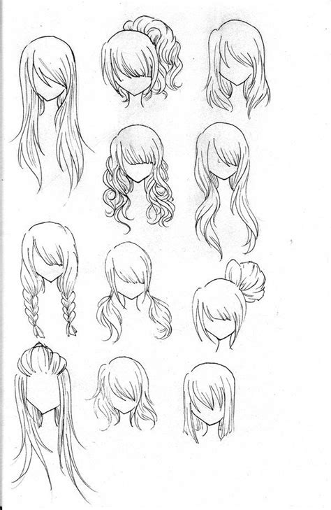 170 Anime hair base ideas | anime hair, how to draw hair, anime drawings