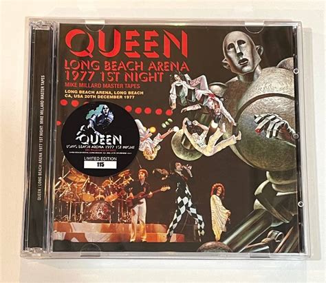 プレス2CD Queen Long Beach Arena 1977 1st Night Mike Millard Master