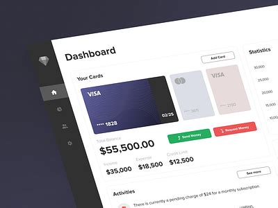 Credit Card Dashboard designs, themes, templates and downloadable ...