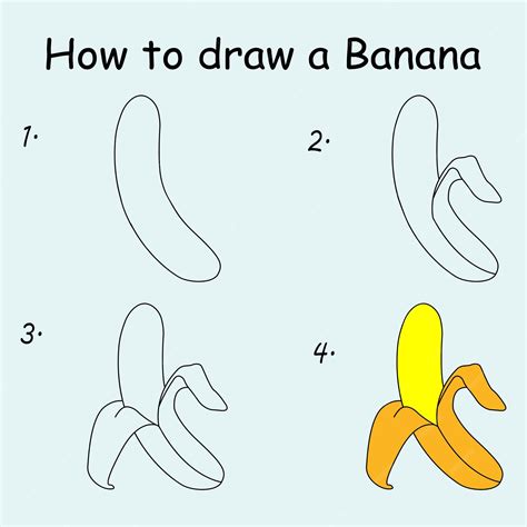 how to draw a banana 2