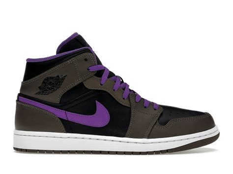 Jordan 1 Mid Purple Mocha Mens Dq8426 215 Us