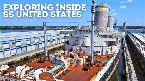 Exploring Inside the SS United States - The Final Ship Tour 2024 - YouTube