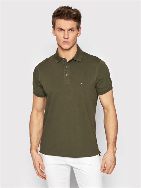 Tommy Hilfiger Polo 1985 Mw0mw17771 Zielony Slim Fit Modivo Pl