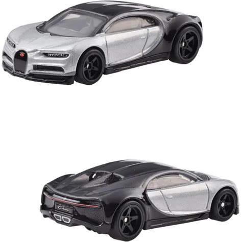 Set 2 Masinute Hot Wheels Premium Bugatti Veyron 16 Bugatti Chiron 1 64 EMAG Ro