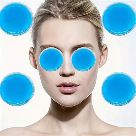 Pcs Reusable Round Gel Ice Bag Eye Care Beauty Mask With Cold And Hot Compress Function
