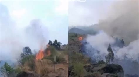 Lereng Gunung Arjuno Terbakar Netizen Baru Mau Mendaki