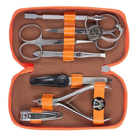 ZINGER Набор для маникюра и педикюра Classic MS-71050, оранжевый 1 шт ...