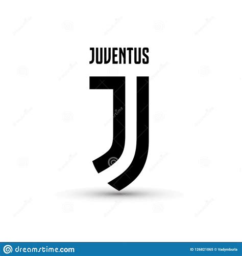 Juventus Soccer Football Club Logo Vector Illustration Isolated On