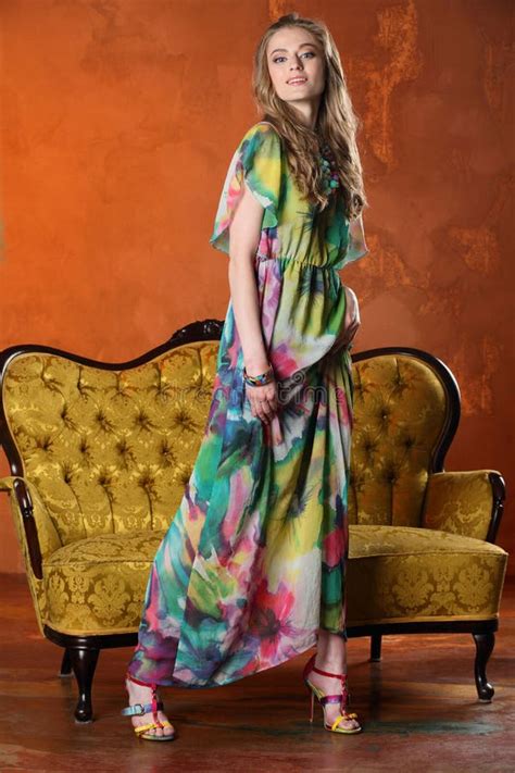 Beautiful Slender Model Undressed And Posing Naked In Full Growth Stock Image Image Of Body