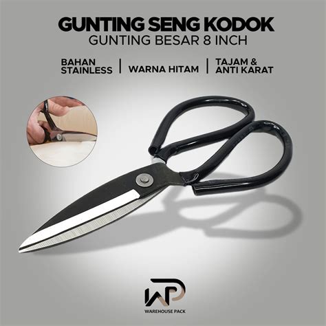 Jual Gunting Seng Kodok Besar Gunting Kain Gunting Stainless Steel