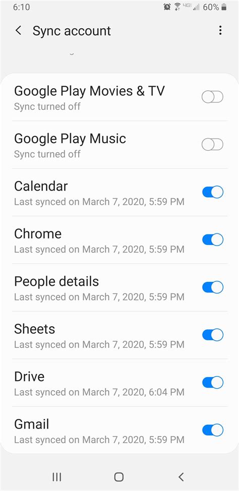 Fix google contacts sync to Samsung Contacts app on Galaxy Note9