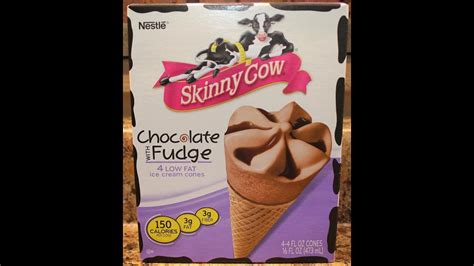 Skinny Cow Chocolate With Fudge Ice Cream Review Youtube