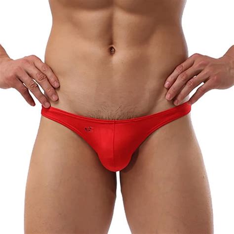 Slip Sous V Tements Sexy Pour Hommes Bikini Shorts Beach Soft Underwear Sa Rouge Cdiscount