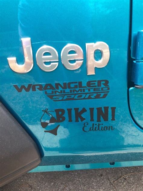 One Bikini Edition Decal Vinyl Decal Bikini Pearl Color Etsy De
