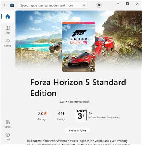Napraw awarię gry Forza Horizon 5 w systemie Windows 10