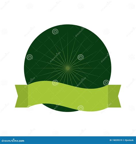 Green Seal Stamp Icon Label Design Vector Graphic Stock Illustration