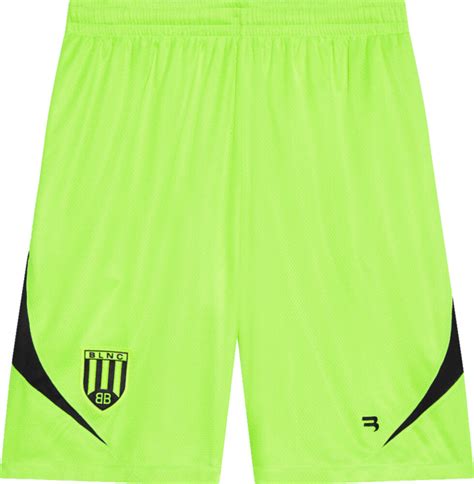 Balenciaga Neon Yellow Soccer Shorts Inc Style