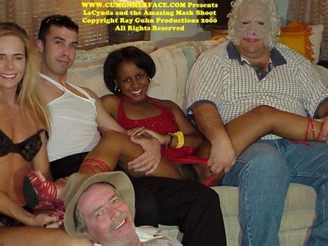 LaCynda And The Mask Cum Catcher Porn Pic
