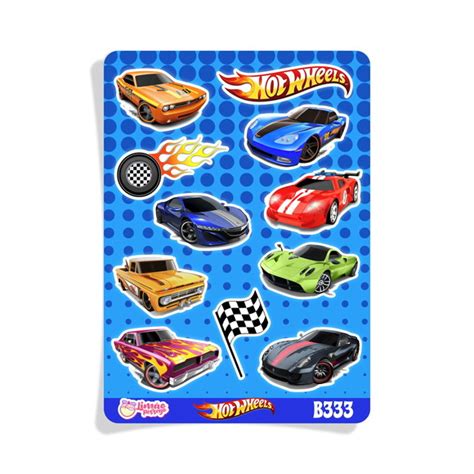 Cartela De Adesivos Hot Wheels Elo Produtos Especiais