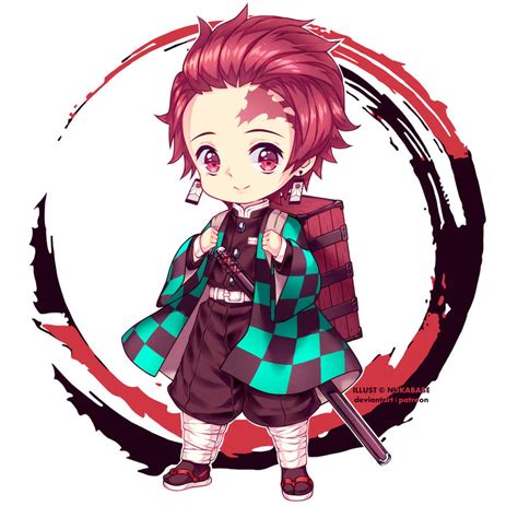 Tanjiro Kamado Chibi Demon Slayer Fanart By Nukababe On Deviantart