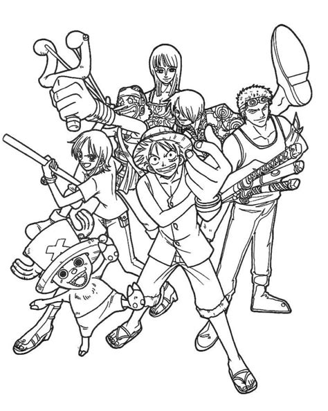 piece characters coloring pages