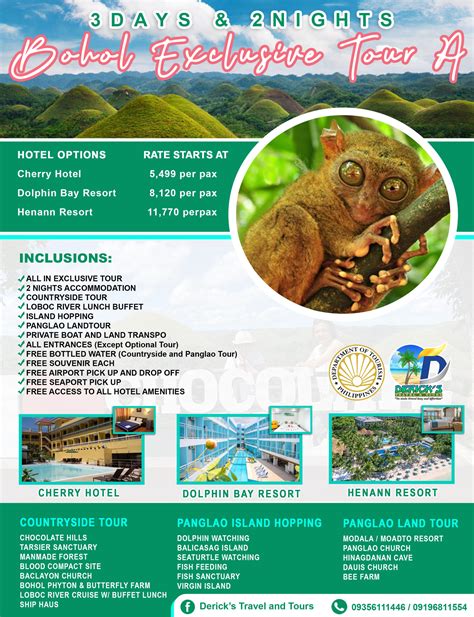 3d2n Package Tour A Dericks Travel And Tours