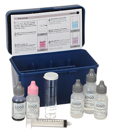 Quat Qac Drop Test Kit 1 Drop Is 10 50 Ppm Depending On Sample Size Industrial