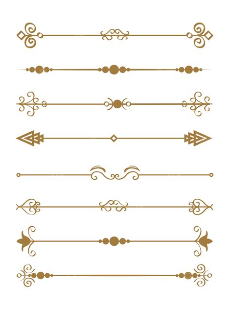 Classical European Pattern Border Decoration Dividing Line Text Box