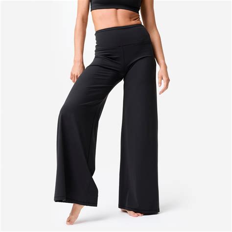Calça Para Yoga E Pilates - Decathlon | Calça Feminina de Yoga e Pilates Breathe Larga Preta