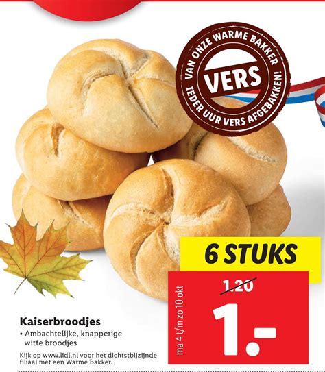 Kaiserbroodjes Aanbieding Bij Lidl