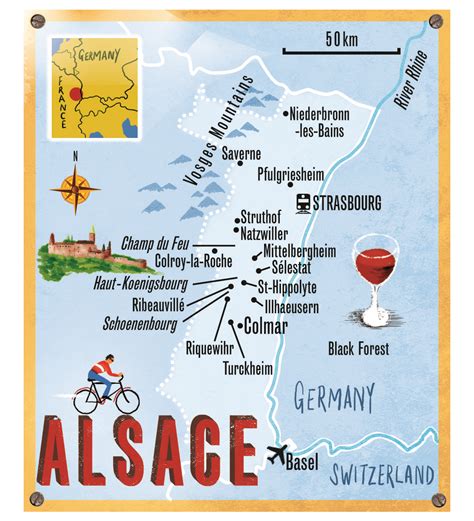 Alsace Map By Scott Jessop