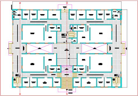 First Floor Plan Of Judicial Court Dwg File Cadbull