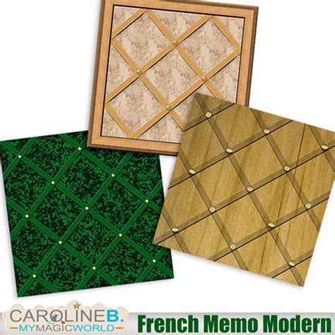 French Memo Modern Elements Caroline B Design Digital Scrapbooking