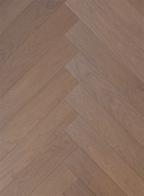 SOHO Light Smoked And Brushed Oak Engineered Herringbone Parquet