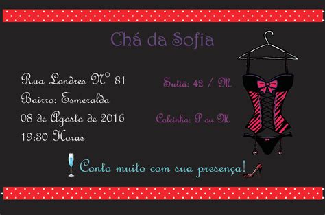 Arte Digital Ch De Lingerie Vermelho Elo Produtos Especiais