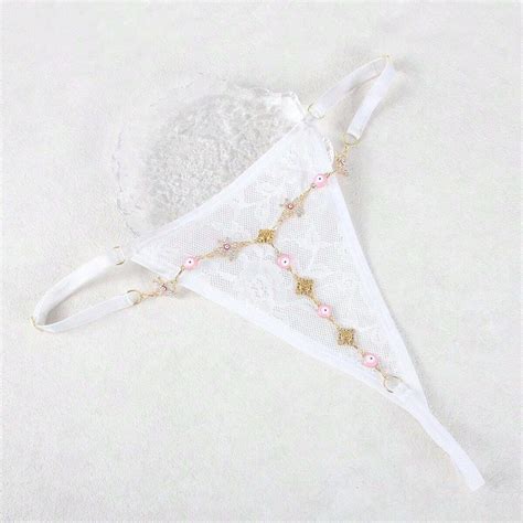 Sexy And Cute Honeybee Element String Bikini With Body Chain SHEIN EUR