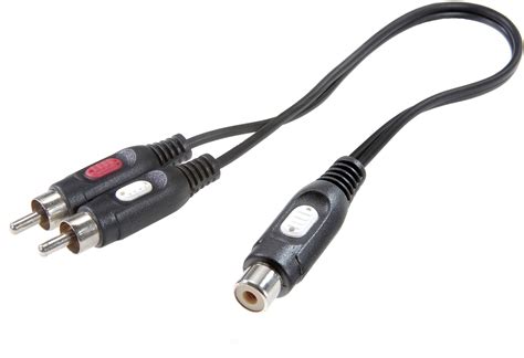 Adaptateur Y SpeaKa Professional SP 1301308 2x Cinch RCA mâle 1x