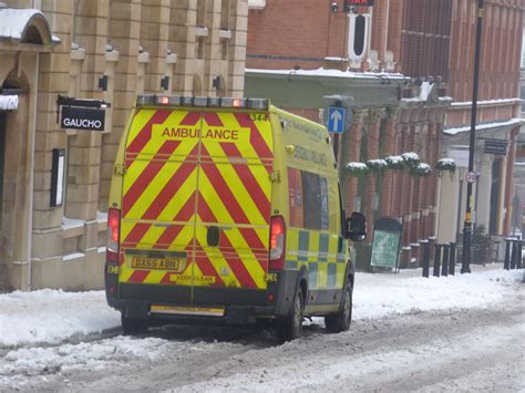 Snow On Church Street Wmas Emergency Ambulance A Photo On Flickriver