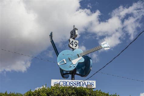 The Devil S Crossroads Or Simply Crossroads Sign In Clarksdale A