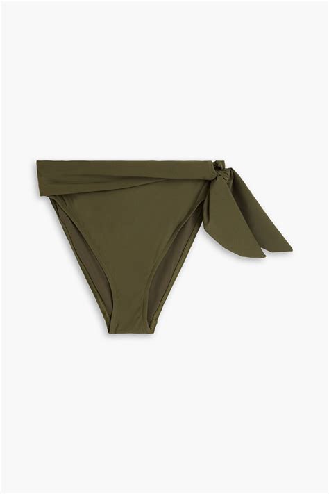 Zimmermann Separates Sculpt High Rise Bikini Briefs In Army Green ModeSens