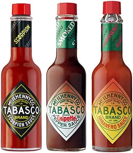 Amazon Tabasco Sauce Hot Sauce Variety Pack Ounce Pack Chipotle Scorpion