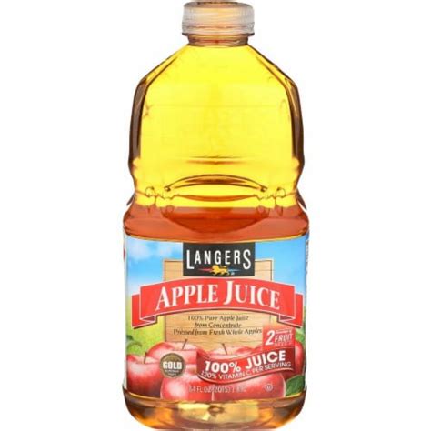 Langers 100 Percent Apple Juice 8 Pk 64 Fl Oz Qfc