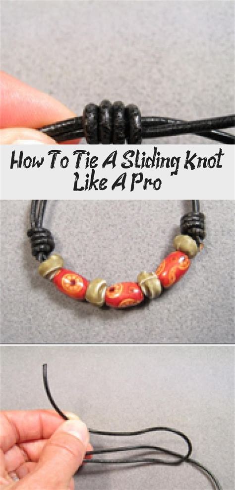 How To Tie A Sliding Knot Friendship Bracelet at Bracelet