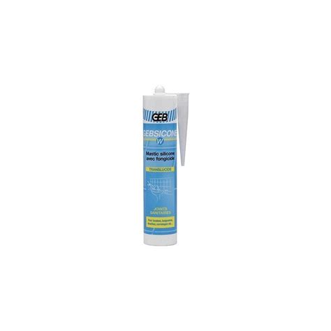 Mastic silicone Gebsicone W 310ml Translucide Bricomarché