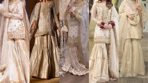 White Nikah Dress Designs Pakistani Nikah Dresses For Brides