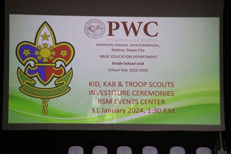 Pwc Basic Education Departments Kid Kab And Troop Scouts Investiture