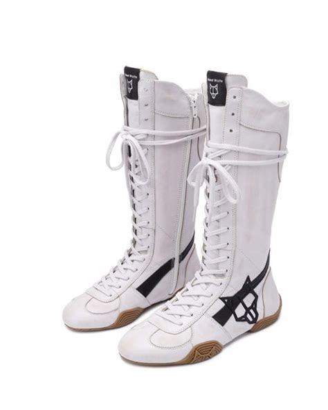 Naked Wolfe Betsy Alcohol Leather In White Lyst