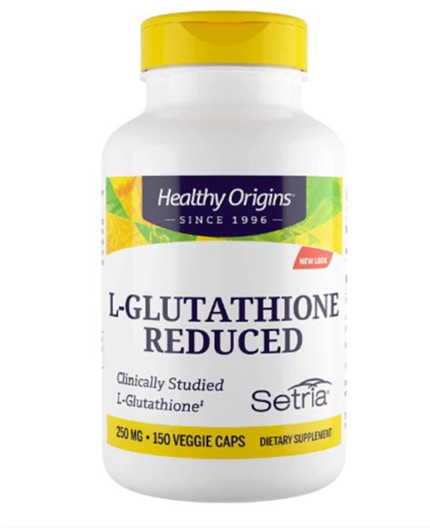 Healthy Origins Setria L Glutathione Reduced 250 Mg 150 Veggie Caps